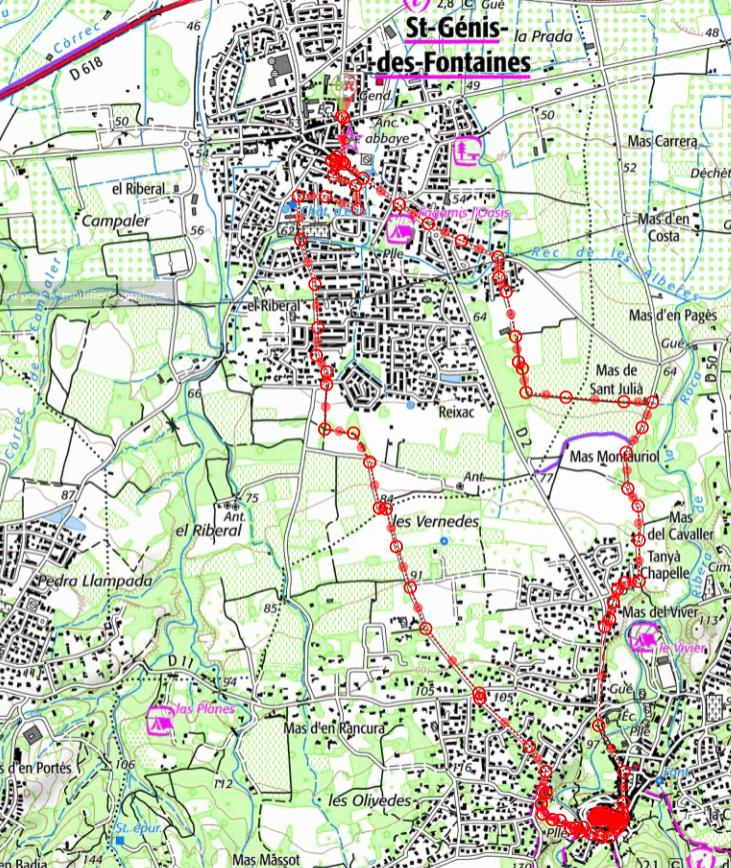 Carte les deux villages