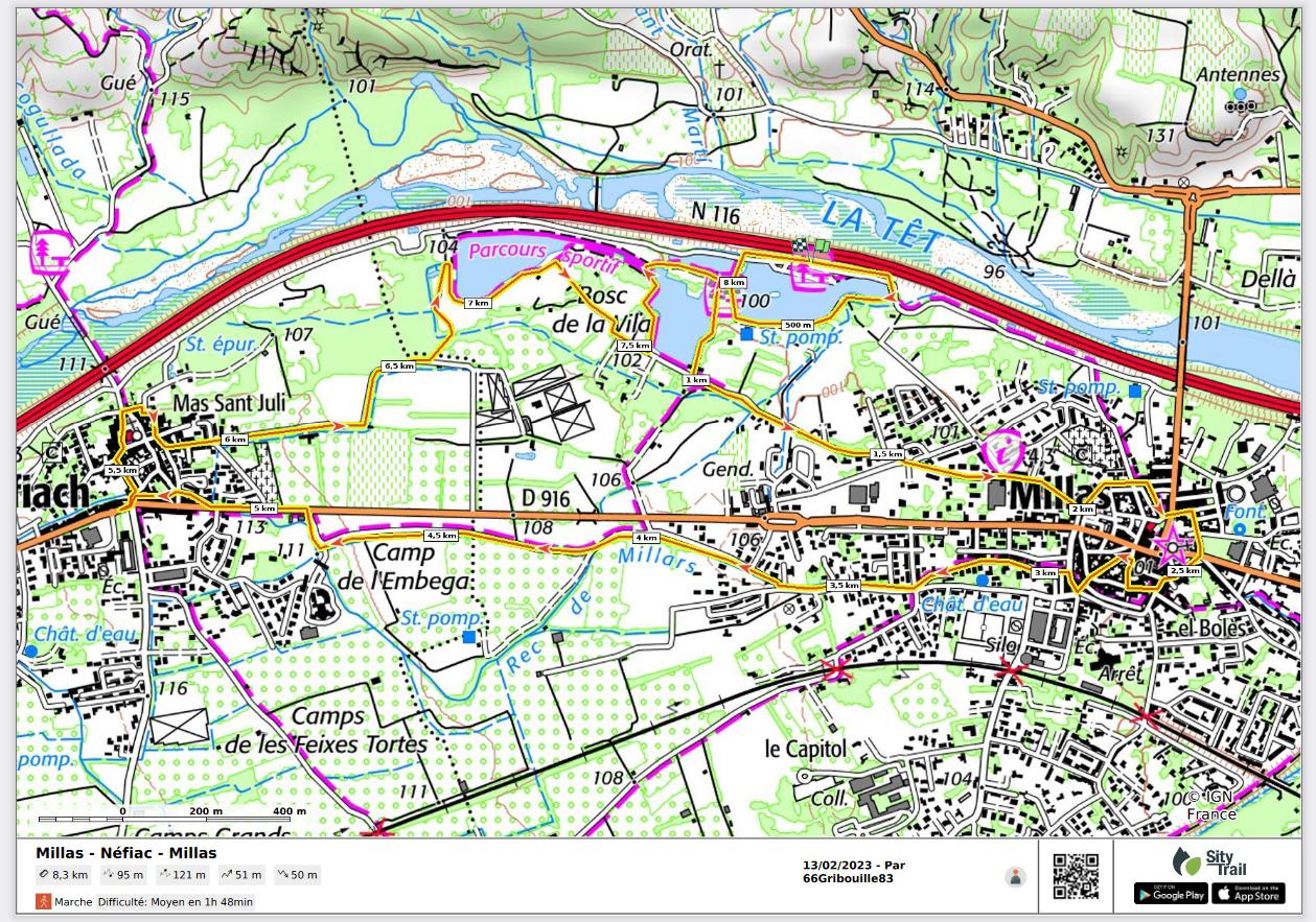 Circuit millas nefiac millas